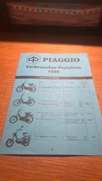 Prijslijst piaggio skr, ciao, hexagon etc, Ophalen of Verzenden