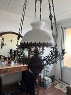 Antieke hanglamp olielamp 140 cm hoog nieuwstaat, Ophalen of Verzenden