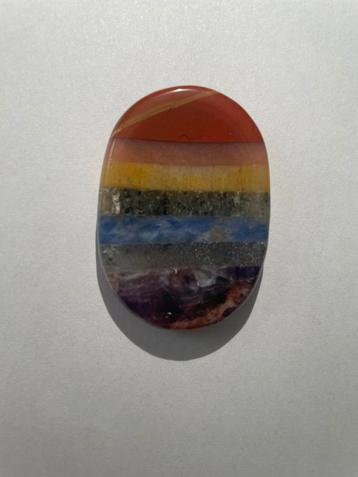 Zorgsteen Chakra's - 2,5x4,5 cm beschikbaar voor biedingen