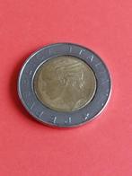 Italiaanse 500 Lire Munt - 1995, Ophalen of Verzenden, Midden-Oosten, Losse munt, Zilver