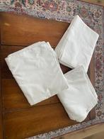 3 witte katoenen lakens, Huis en Inrichting, Wit, Tweepersoons, Ophalen of Verzenden, Zo goed als nieuw