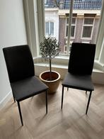 Twee eetkamerstoelen Jysk, Huis en Inrichting, Grijs, Twee, Gebruikt, Stof