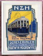 [Poster in Lijst] NZH Tram Art Deco Reclame Affiche, Verzenden, Nieuw, Trein, Kaart of Prent