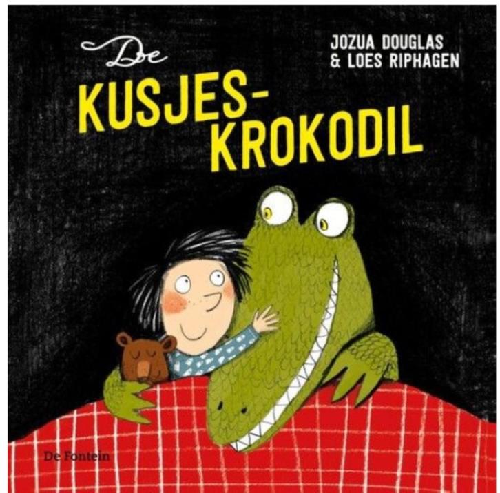 Jozua Douglas en Loes Riphagen - De kusjes krokodil, Boeken, Kinderboeken | Jeugd | onder 10 jaar, Zo goed als nieuw, Fictie algemeen
