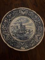 Delfts Blauw Bord - BOCH Belgium. 25 cm, Antiek en Kunst, Ophalen of Verzenden
