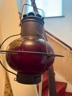 Vintage Scheepslantaarn met Rood Glas, Antiek en Kunst, Antiek | Lampen, Ophalen