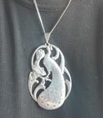 Ketting met hanger pauw Alex Meijer, Verzenden, Zo goed als nieuw, Zilver, Dier