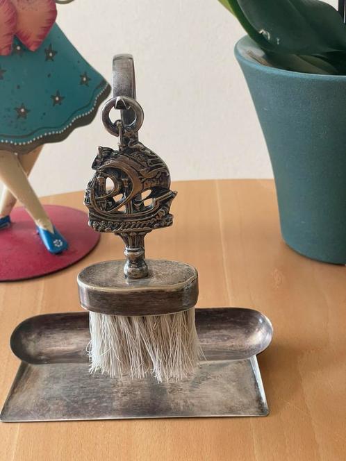 Mooie verzilverde Crumb Butler Nautistich thema , genummerd, Antiek en Kunst, Curiosa en Brocante, Ophalen of Verzenden