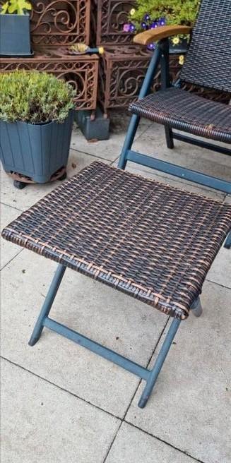 GEZOCHT! Dit voetenbankje/krukje van Florabest/Livarno, Tuin en Terras, Tuinmeubel-accessoires, Gebruikt, Ophalen