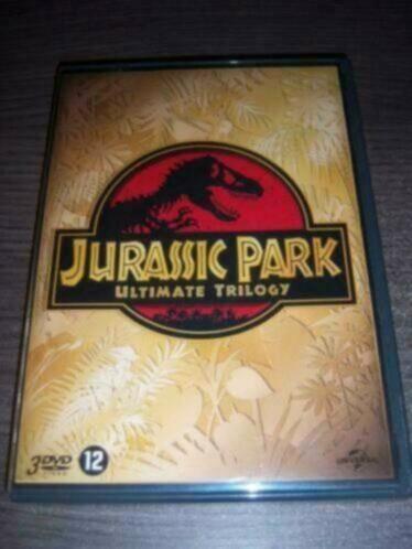 THE JURASSIC PARK TRILOGY-box in nieuwstaat , Cd's en Dvd's, Dvd's | Tv en Series, Zo goed als nieuw, Actie en Avontuur, Boxset