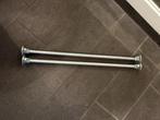 2x Zware kwaliteit garderobestang 92 cm (ook in te korten), Gebruikt, Minder dan 100 cm, Metaal, Ophalen