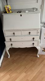 Antieke secretaire wit geschilderd., Huis en Inrichting, Kasten | Secretaires, Ophalen, Gebruikt