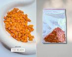 150 oranje kralen – verschillende vormen (hoge kwaliteit), Ophalen, Nieuw, Kraal