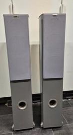 Te koop: 2x life speaker 120W  3 weg speaker grijs, Audio, Tv en Foto, Luidsprekers, Ophalen, 120 watt of meer, Front, Rear of Stereo speakers