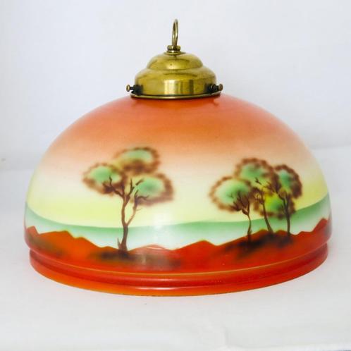 Vintage lampenkap, Huis en Inrichting, Lampen | Lampenkappen, Gebruikt, Minder dan 25 cm, Rond, Ophalen of Verzenden