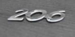 peugeot  206 embleem, Verzamelen, Ophalen of Verzenden, Gebruikt, Auto's