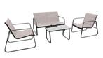 Feel Furniture - Luxe loungeset - Textilene - Gamla - Taupe, Tuin en Terras, Ophalen, 4 zitplaatsen, Nieuw, Bank