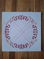 Geborduurde opleg kaart basiskaart, Hobby en Vrije tijd, Kaarten | Zelfgemaakt, Ophalen of Verzenden, Zo goed als nieuw, Overige thema's