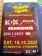 2 kaarten Temple of Rock 18-10 Steenwijk, Tickets en Kaartjes, Evenementen en Festivals, Twee personen