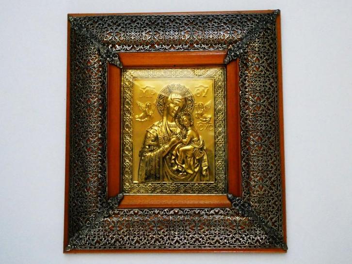 Icoon Onze-Lieve-Vrouw van Altijddurende Bijstand, Antiek en Kunst, Antiek | Religie, Ophalen of Verzenden