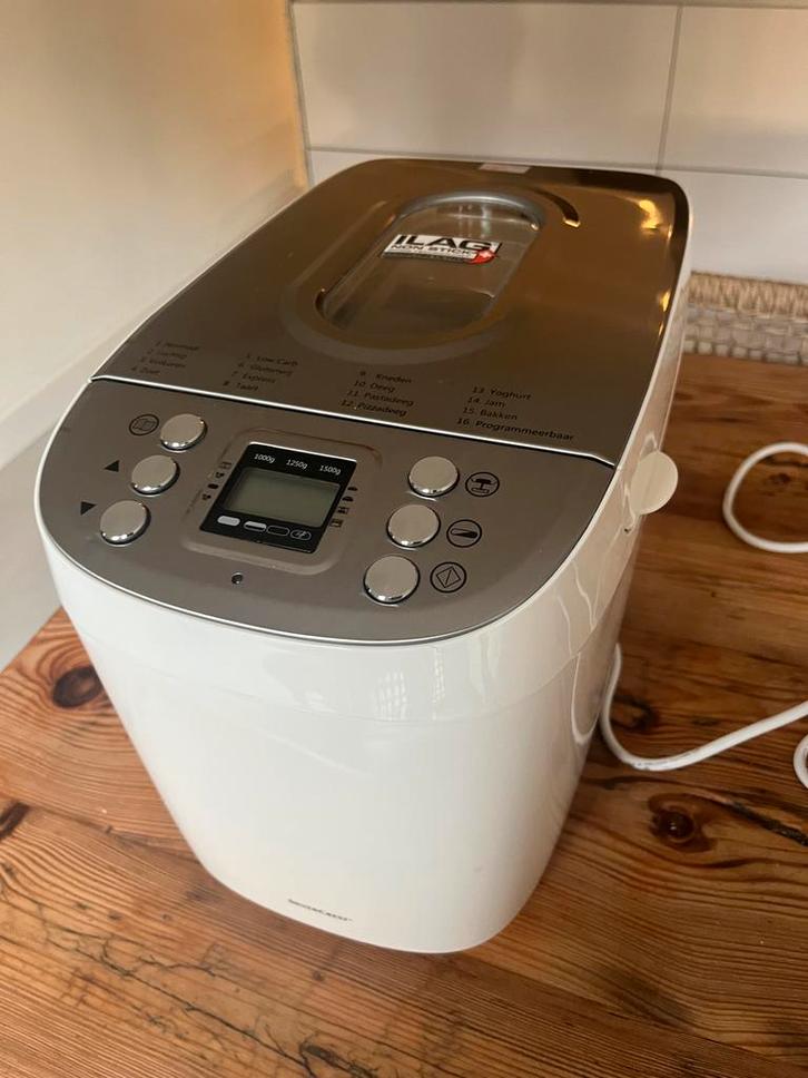 Broodbakmachine - Silvercrest, Witgoed en Apparatuur, Broodbakmachines, Zo goed als nieuw, Met timer, 800 tot 1200 gram deeg, Kijkvenster
