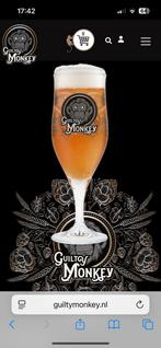 Bierglas Guilty Monkey, Ophalen of Verzenden, Zo goed als nieuw, Glas of Glazen, Overige merken