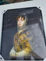Canvasdruk vrouw met sluier.DALEN,DRENTHE, Minder dan 50 cm, Nieuw, Ophalen of Verzenden, Print