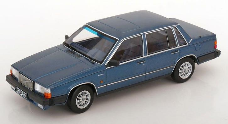 Jsn Triple9 1:18 Volvo 760 Turbo blauw metallic 1985, Hobby en Vrije tijd, Modelauto's | 1:18, Nieuw, Auto, Overige merken, Ophalen of Verzenden
