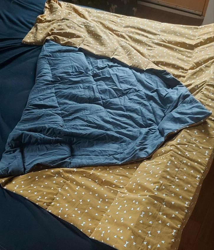 Verzwaringsdeken "Modeliefjemaakt" witte kwarts vulling, Huis en Inrichting, Slaapkamer | Beddengoed, Zo goed als nieuw, Deken of Dekbed