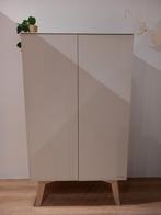 Kidsmill Sixties Kledingkast - 2-Deurs - Oatmeal / Eiken, Ophalen, Zo goed als nieuw, 180 cm of meer, 100 cm of meer