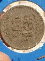 25 cent 1941, zink (08), Postzegels en Munten, Munten | Nederland, Ophalen of Verzenden, 25 cent