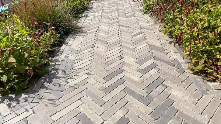 Bestrating prachtige waaltjes Wienerberger Lotis Vida, Tuin en Terras, Tegels en Klinkers, Nieuw, Klinkers, Beton, 5 tot 10 m²