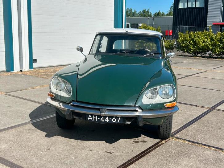 Te koop id 20 1969, Auto's, Oldtimers, Particulier, Te koop, Citroën, LPG, Sedan, Groen, Zwart, Kunstmatig leder, Voorwielaandrijving