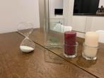Dikke glazen fotolijst Glazen zandloper Glazen kaarshouderz, Ophalen of Verzenden, Zo goed als nieuw