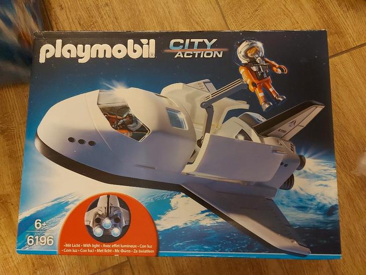 Playmobil Space Shuttle met bemanning - 6196, Kinderen en Baby's, Speelgoed | Playmobil, Zo goed als nieuw, Complete set, Ophalen