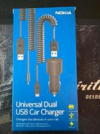 Nieuwe Nokia Auto Oplader - Universeel Dual USB, Ophalen of Verzenden, Nieuw