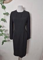 Vintage geborduurde tulpen cocktailjurk M, Kleding | Dames, Maat 38/40 (M), Zwart, Ophalen of Verzenden, Zo goed als nieuw