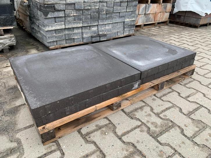 Terrastegel 60x60x5 cm Zwart (Restpartij) - J&W 56, Tuin en Terras, Tegels en Klinkers, Nieuw, Terrastegels, Beton, Minder dan 5 m²
