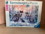 Puzzel ravensburger 1000 stukjes wolfen, Ophalen of Verzenden, Zo goed als nieuw