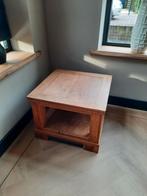 Salon bijzet tafel Indische teak, Ophalen, Gebruikt, 50 tot 100 cm, Vierkant