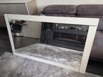 Spiegel hoogglans wit 145 x 85 cm, Ophalen, Zo goed als nieuw, Rechthoekig