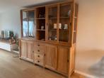 Mooie buffetkast van hout met glazen deuren, Ophalen, Gebruikt, 200 cm of meer, Eikenhout