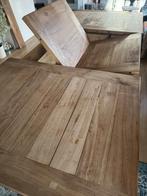 Te koop Teak houten eettafel, Huis en Inrichting, Tafels | Eettafels, Ophalen, Gebruikt, Teakhout, 200 cm of meer