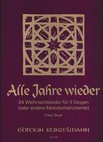 Alle Jahre Wieder 24 Weihnachtlieder Fur 3 Geigen ( 6112 ), Verzenden, Zo goed als nieuw, Viool of Altviool, Artiest of Componist
