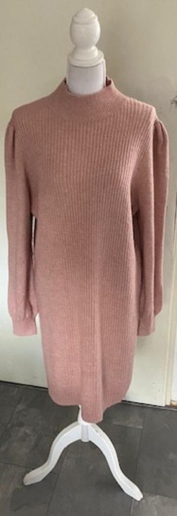 Roze gebreide jurk van C&A, maat L (qwe), Kleding | Dames, Jurken, Nieuw, Maat 38/40 (M), Roze, Knielengte, Ophalen of Verzenden
