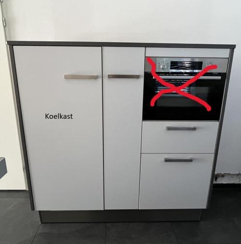 Gebruikte keuken, Huis en Inrichting, Keuken | Complete keukens, Gebruikt, Overige typen, Grijs, Kunststof, Ophalen