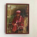 Schilderij van een visserman of reddingswerker, Antiek en Kunst, Ophalen of Verzenden