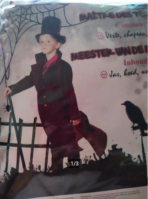 Meester v d Duisternis 128, Kinderen en Baby's, Carnavalskleding en Verkleedspullen, Nieuw, Jongen, 122 t/m 128, Ophalen of Verzenden