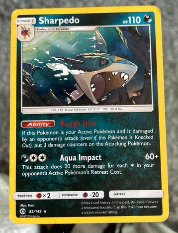 Pokemon Kaart - Sharpedo 82/149 beschikbaar voor biedingen