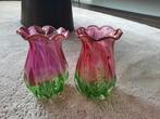 Murano tulp vazen watermeloen, Huis en Inrichting, Woonaccessoires | Vazen, Ophalen of Verzenden, Zo goed als nieuw, Glas, Minder dan 50 cm